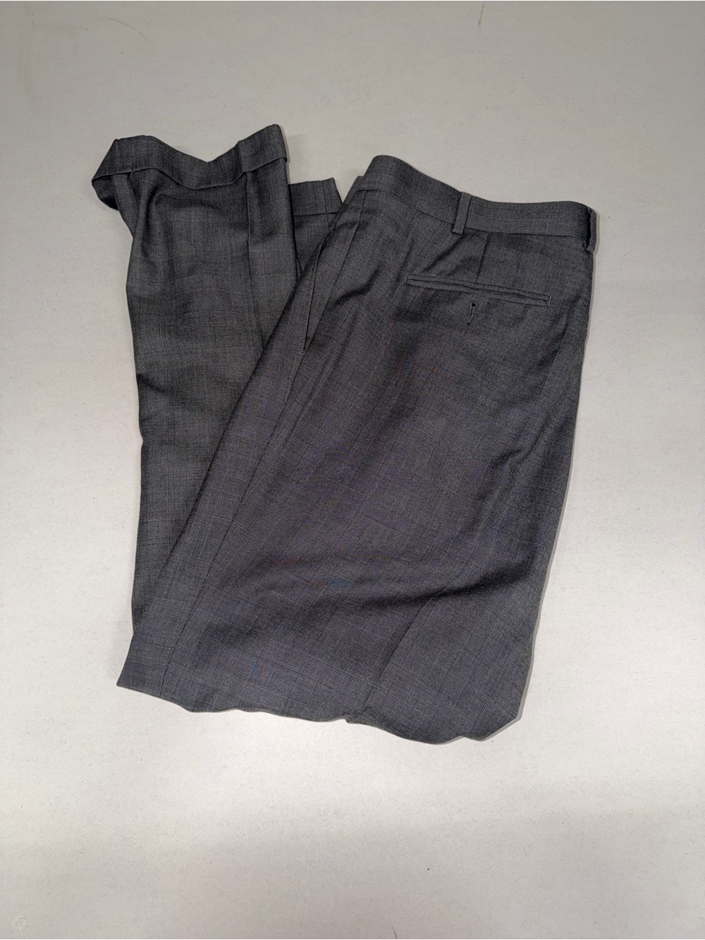 Men's Ralph Lauren Classic Dress Trousers in Charcoal Gray Size 38x30